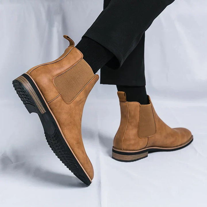 Kayden | Prämie Chelsea-Stiefel für Herren mit flachem Absatz