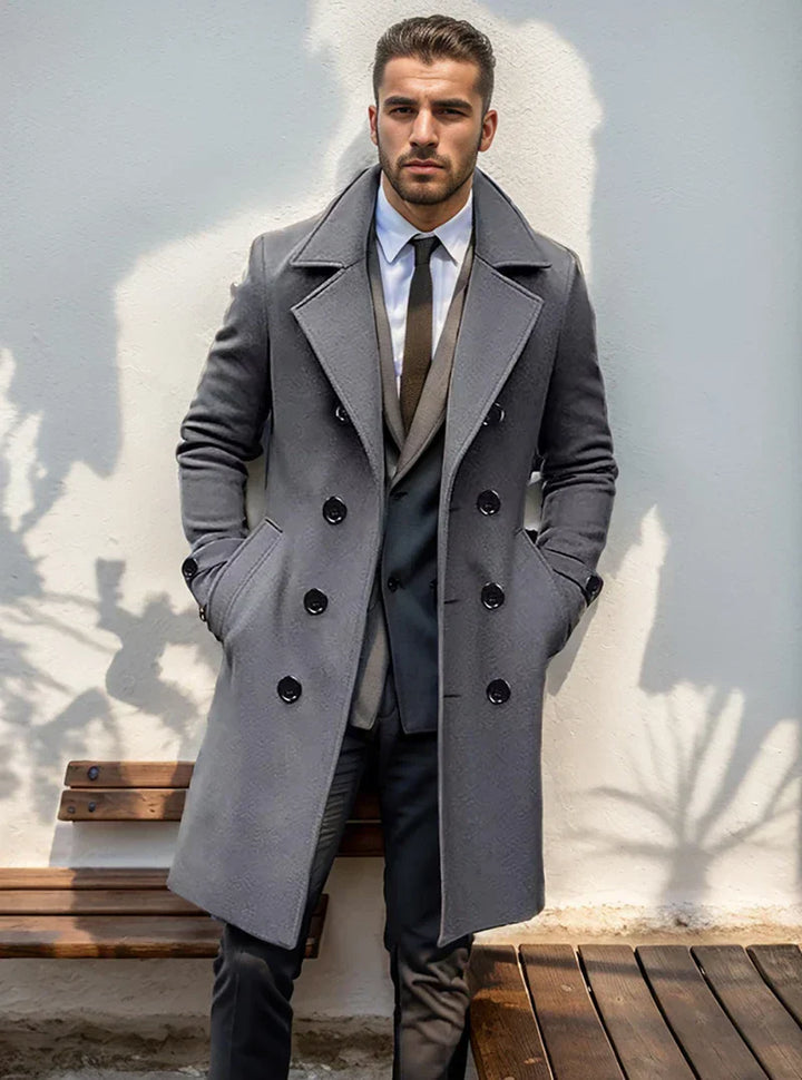 Jude | Chic Herren Trenchcoat mit langen Ärmeln