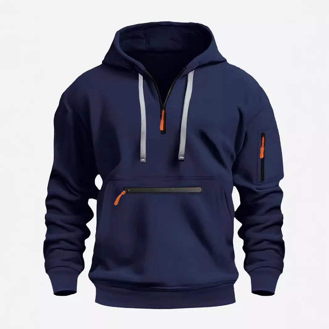 AlpenNord | Kapuzen-Zip-Up Sweatshirt für Herren mit langen Ärmeln