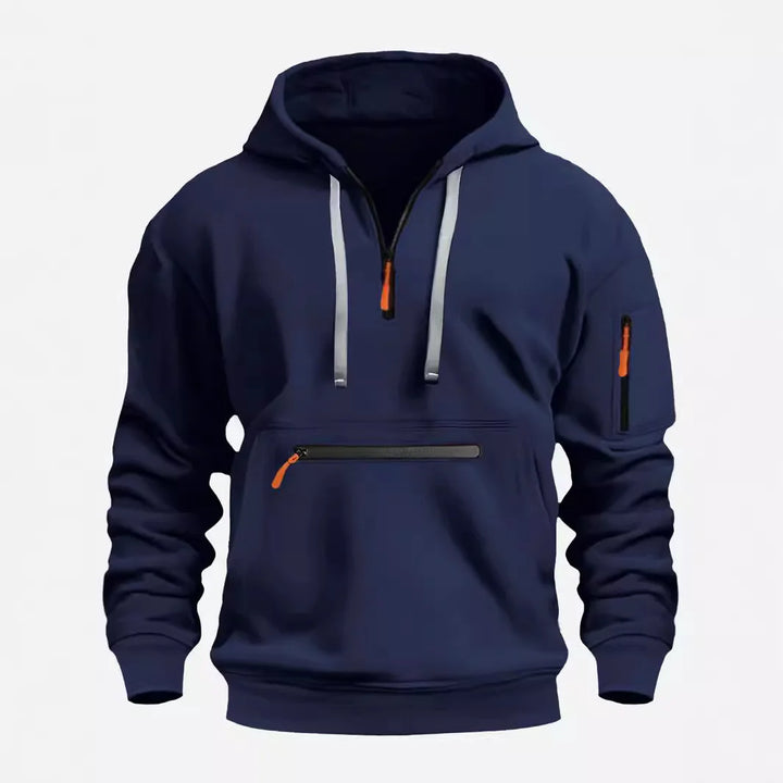 AlpenNord | Kapuzen-Zip-Up Sweatshirt für Herren mit langen Ärmeln