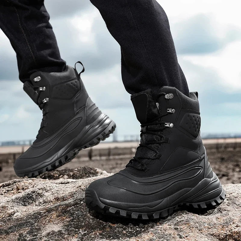 Herren Schneestiefel mit High-Top-Design und Schnürung