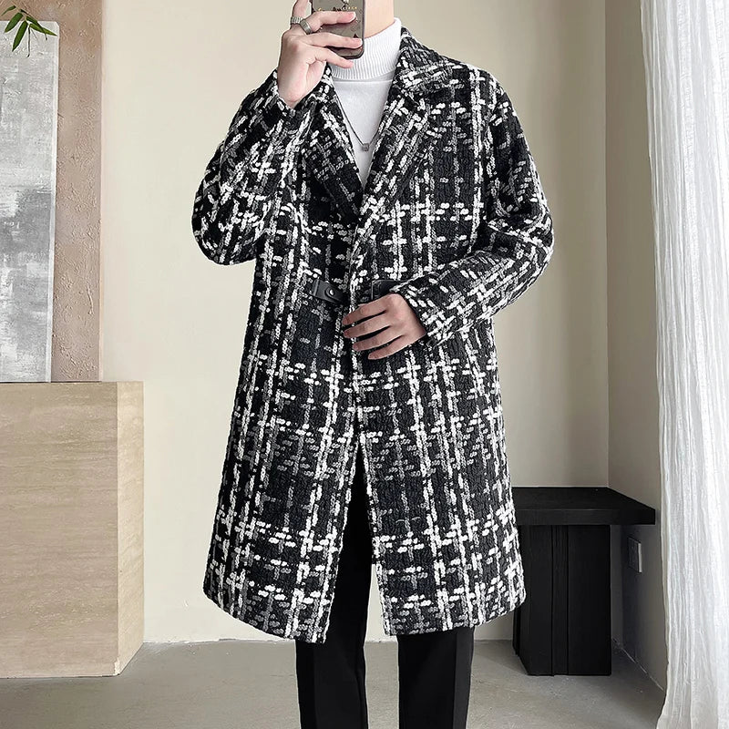 Jones | Jacquard Trenchcoat mit langen Ärmeln
