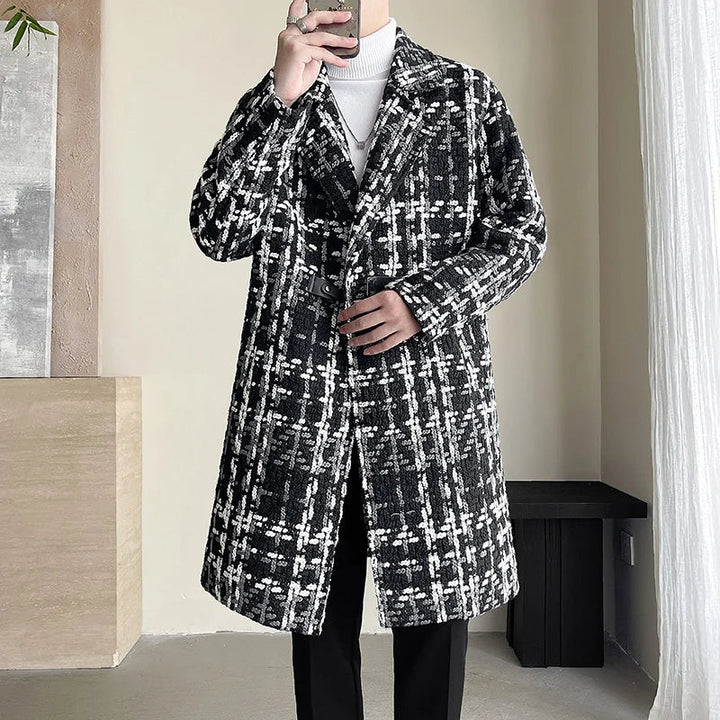 Jones | Jacquard Trenchcoat mit langen Ärmeln