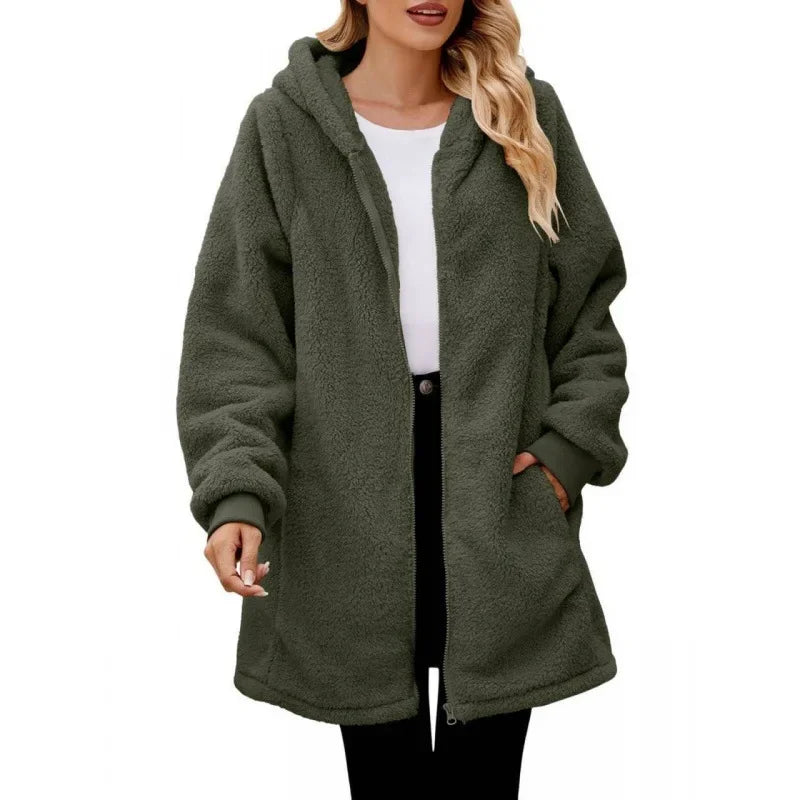 Annika | Gemütliche Kapuzenjacke für Damen mit langen Ärmeln