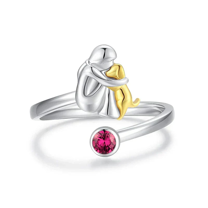 Rose | Ring mit Hundemotiv