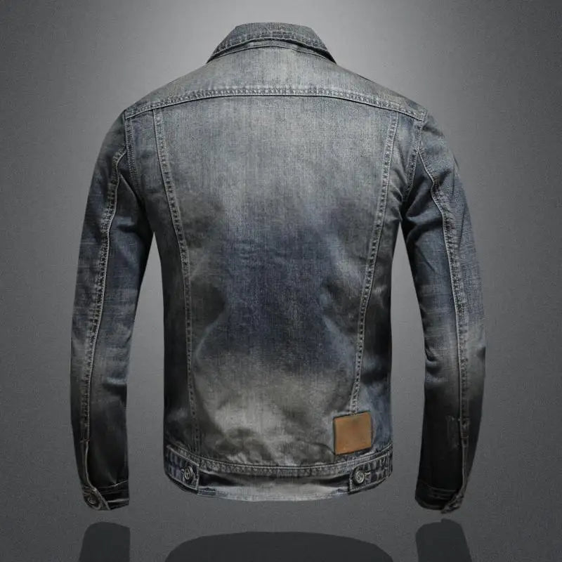 Manfred | Retro-Denimjacke für Herren mit langen Ärmeln