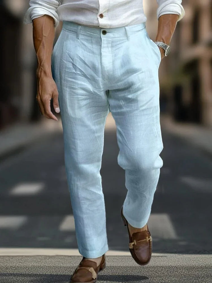 Alaric | Maßgeschneiderte Hose für Herren mit schmaler Passform und mittlerem Bund