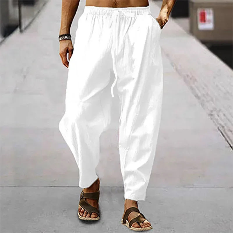 Omar | Zen Drop-Crotch-Hosen für Herren mit mittlerem Bund