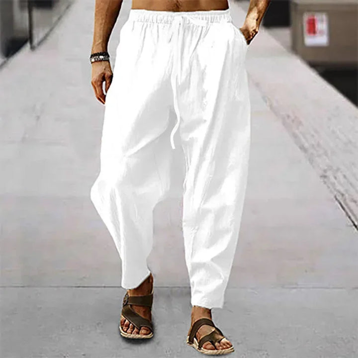 Omar | Zen Drop-Crotch-Hosen für Herren mit mittlerem Bund