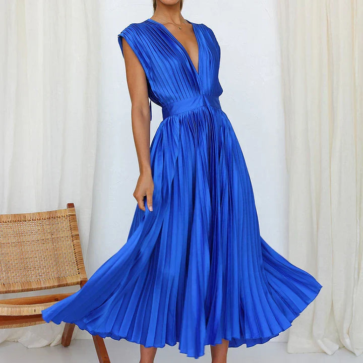Hedwig | Elegantes Damenkleid für Damen mit V-Ausschnitt
