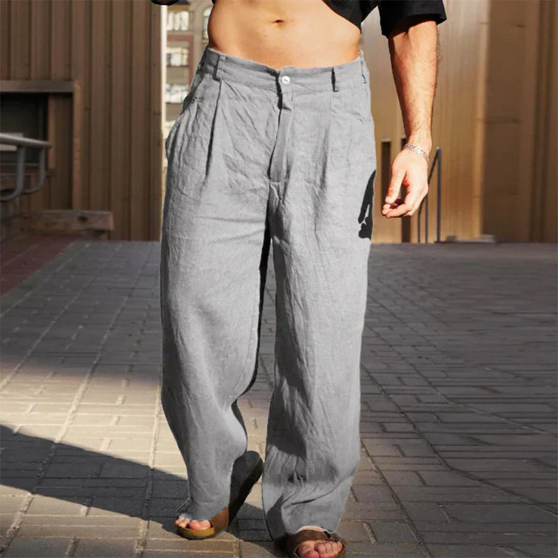 Stevie | Herren Hose mit weitem Bein und mittlerem Bund
