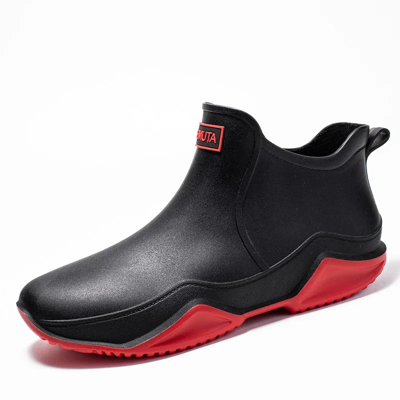 Herren-Regenstiefel mit rutschfester Sohle