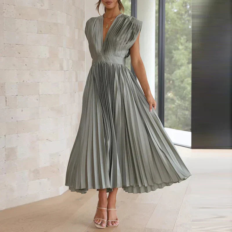Hedwig | Elegantes Damenkleid für Damen mit V-Ausschnitt