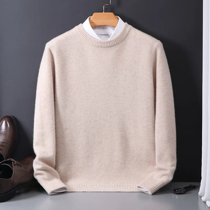 EARL | Premium Trikot Cardigan für Herren mit Rundhalsausschnitt und langen Ärmeln