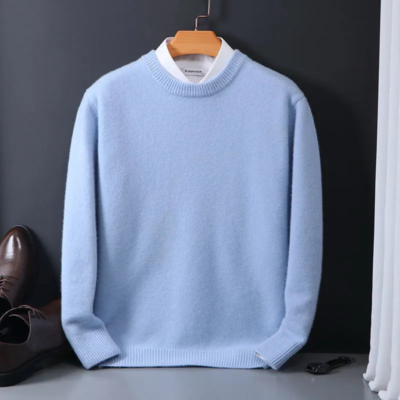 EARL | Premium Trikot Cardigan für Herren mit Rundhalsausschnitt und langen Ärmeln
