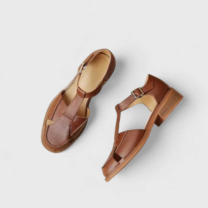 Thalina | Elegante Mary Jane Sandalen für Damen mit mittelhohem Absatz