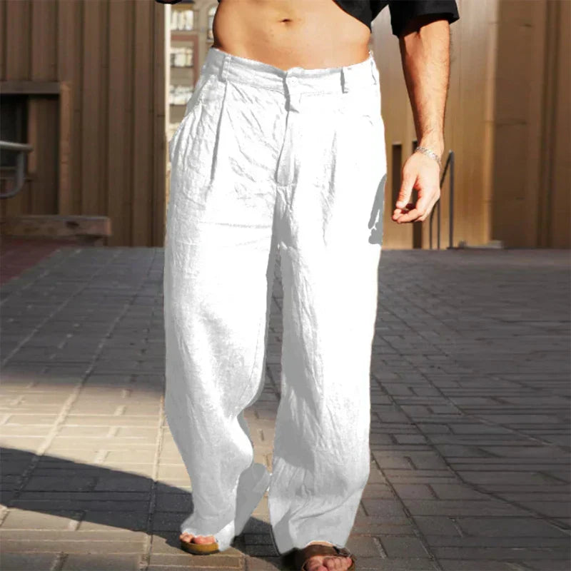 Stevie | Herren Hose mit weitem Bein und mittlerem Bund