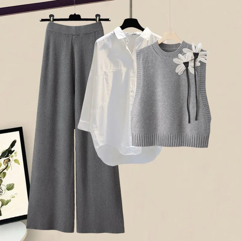 CARLOTTA | Elegantes Strick-3-Teile-Set für Damen