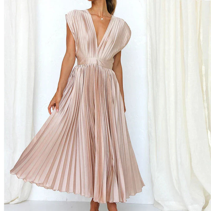 Hedwig | Elegantes Damenkleid für Damen mit V-Ausschnitt