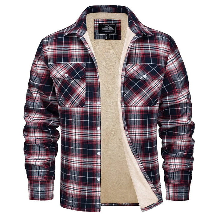 Matteo | Fusion Jacke für Herren mit Karomuster und langen Ärmeln