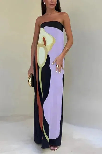 Greta | Damen Maxikleid, Trägerlos