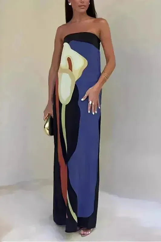 Greta | Damen Maxikleid, Trägerlos