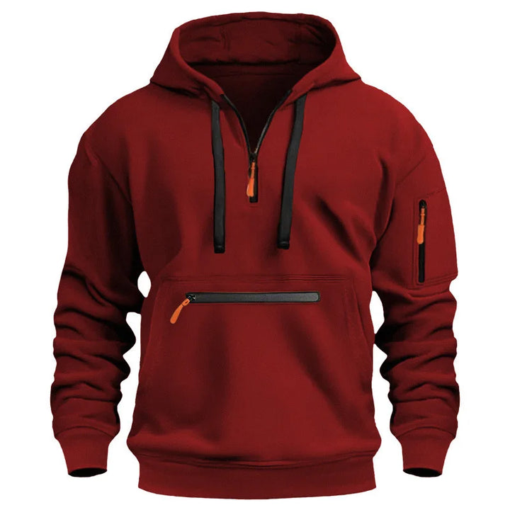 AlpenNord | Kapuzen-Zip-Up Sweatshirt für Herren mit langen Ärmeln