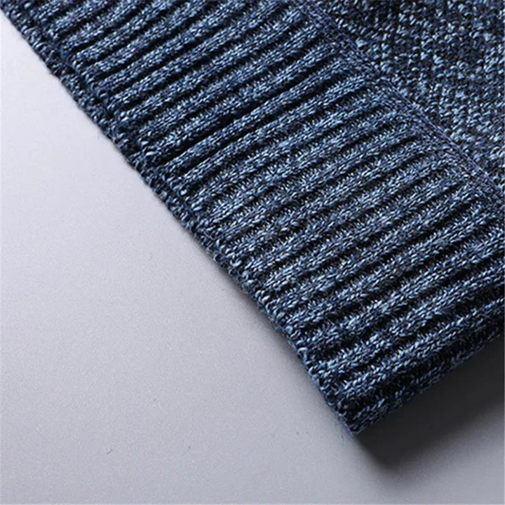 Brit und Boho I Quarter-Zip Pullover für Herren mit Stehkragen und langen Ärmeln