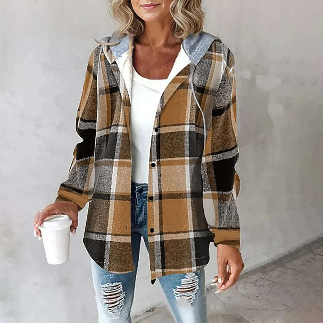 Nela | Warme Jacke für den Herbst für Damen mit Kapuze und langen Ärmeln