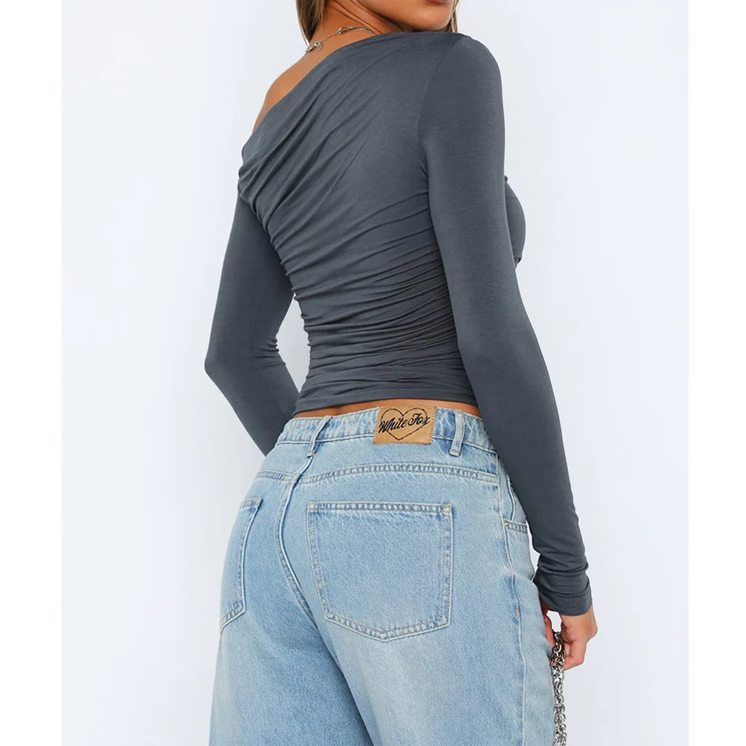 Damen Langarmtop Cropped