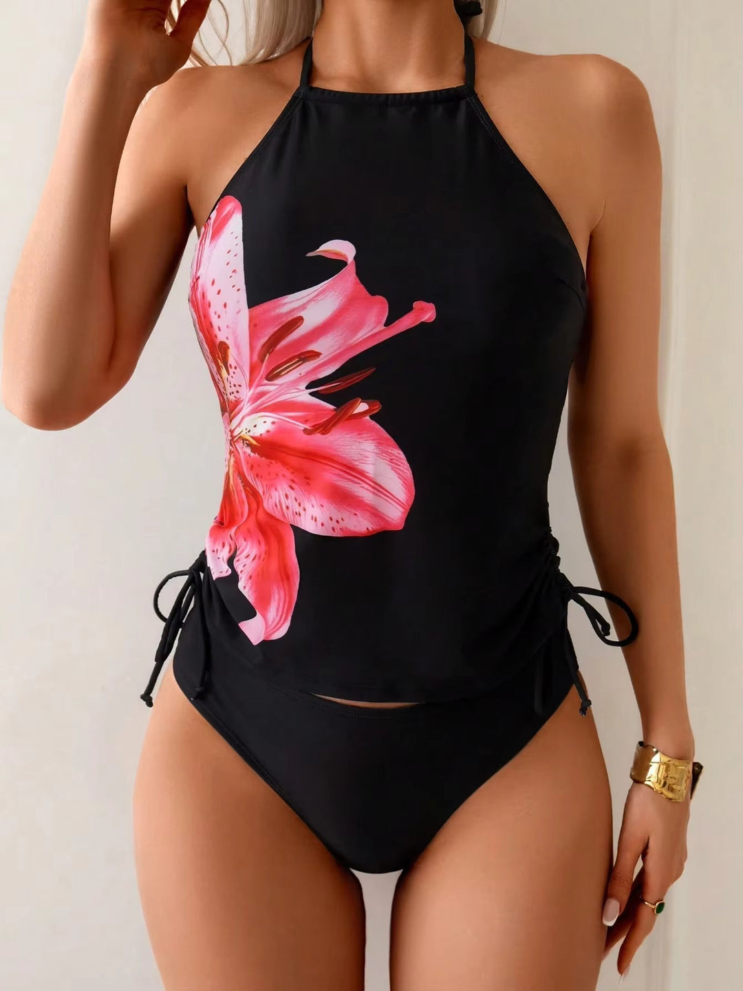 Harper | Damen-Tankini-Set mit verstellbaren Seitenbändern