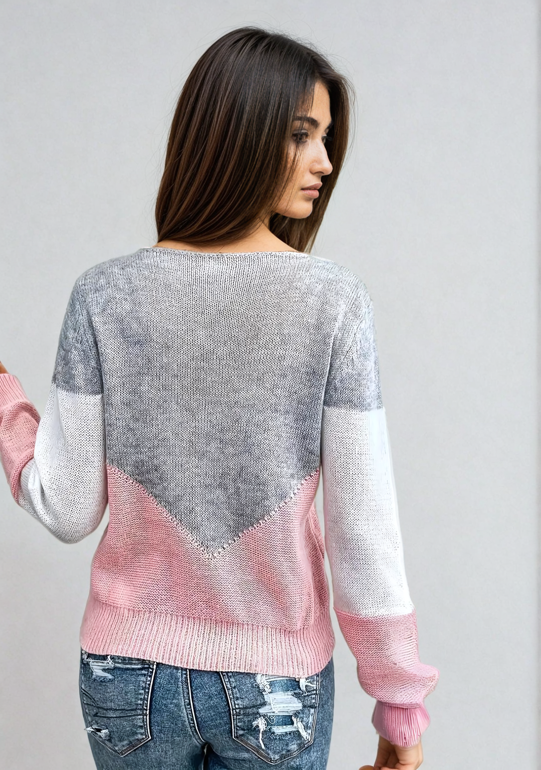 Silvia | Lässiger Strickpullover für Damen mit Rundhalsausschnitt