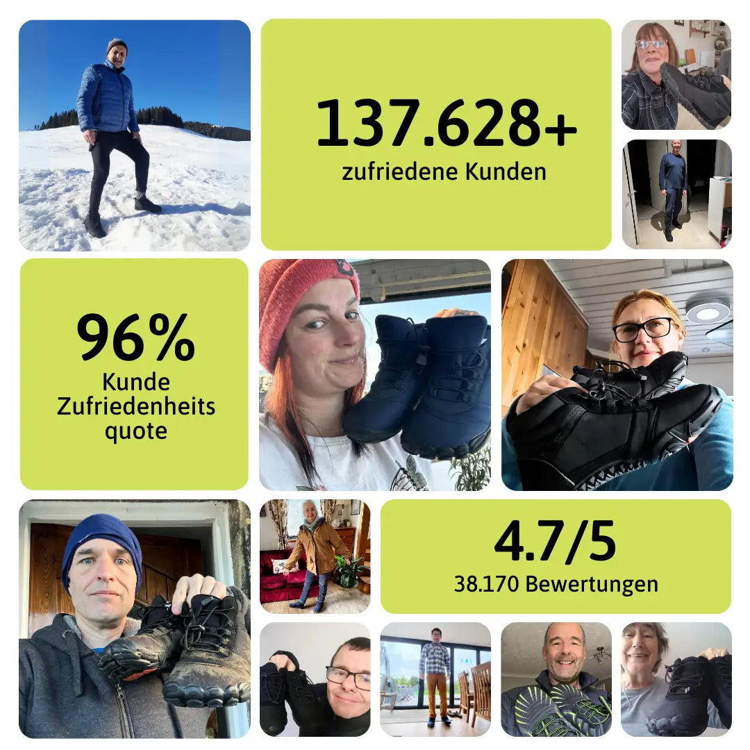 Polar | Winter Barfußschuhe für Damen mit flachem Absatz
