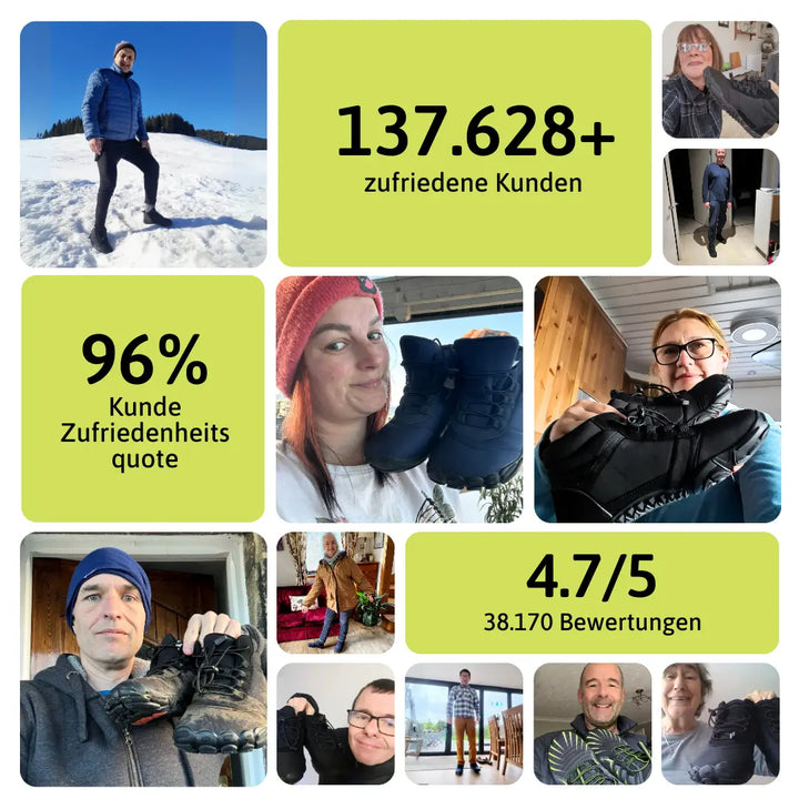 Polar | Winter Barfußschuhe für Damen mit flachem Absatz