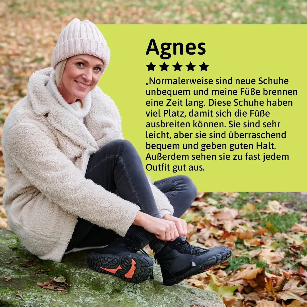 Polar | Winter Barfußschuhe für Damen mit flachem Absatz
