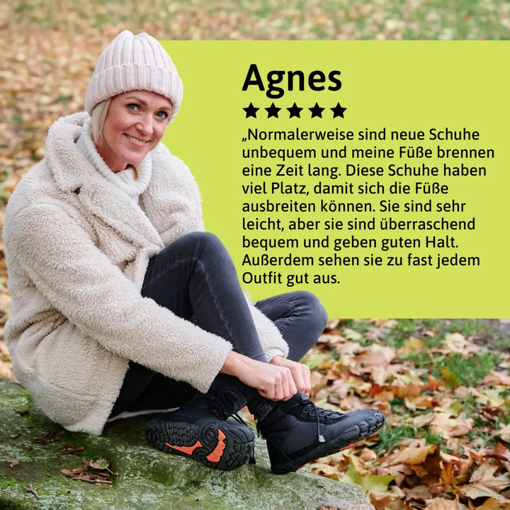 Polar | Winter Barfußschuhe für Damen mit flachem Absatz