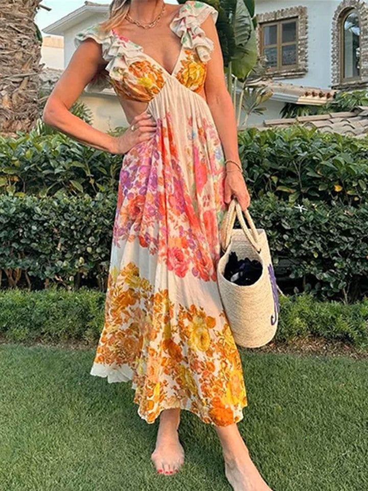 Soera | Maxi-Kleid mit Blumenmuster
