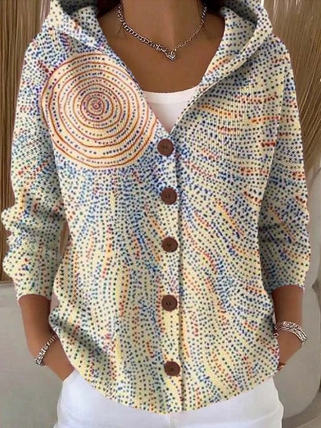 Cassidy | Gemütlicher Künstlerischer Langer Cardigan für Damen