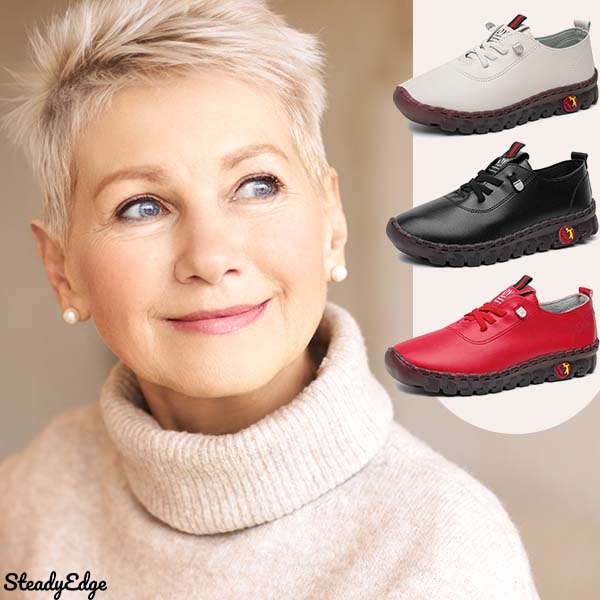 STEADYEDGE | Damen Komfortschuhe mit flachem Absatz