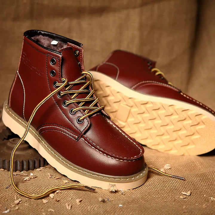 Marco | Retro Winterstiefel für Herren mit flachem Absatz