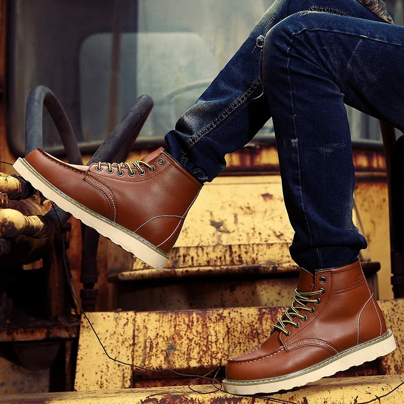 Jakob | Retro Stiefel für Herren mit flachem Absatz