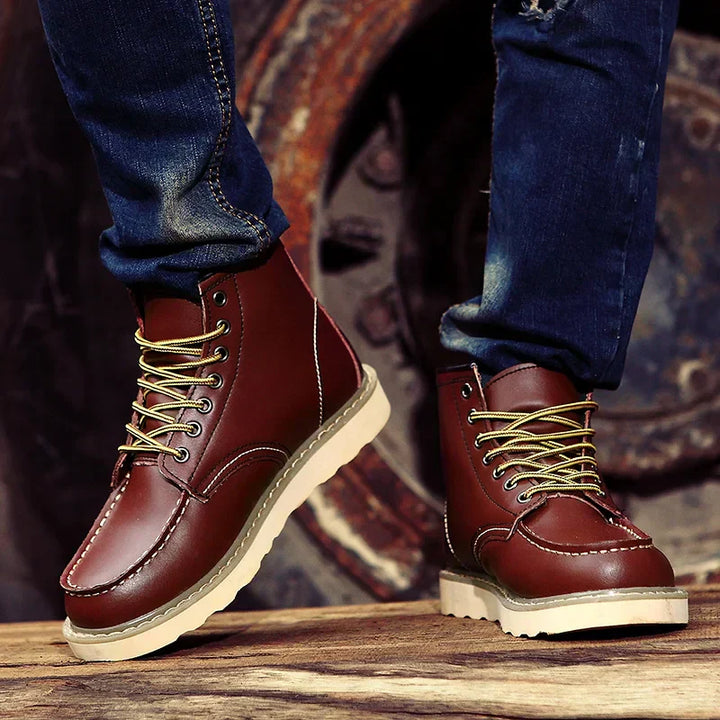 Jakob | Retro Stiefel für Herren mit flachem Absatz
