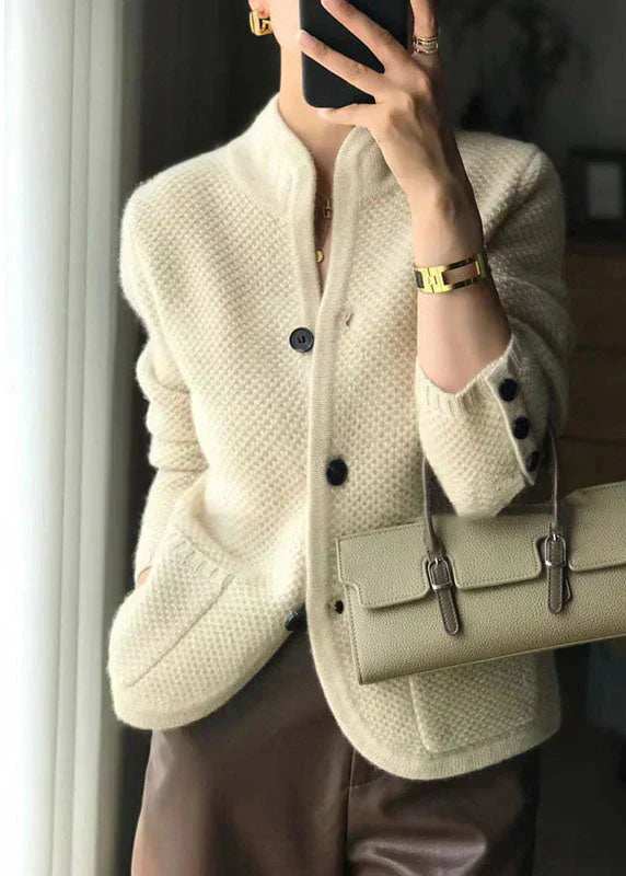 Alissa | Stilvolle Kuschelige Strickjacke für Damen mit Rundhalsausschnitt