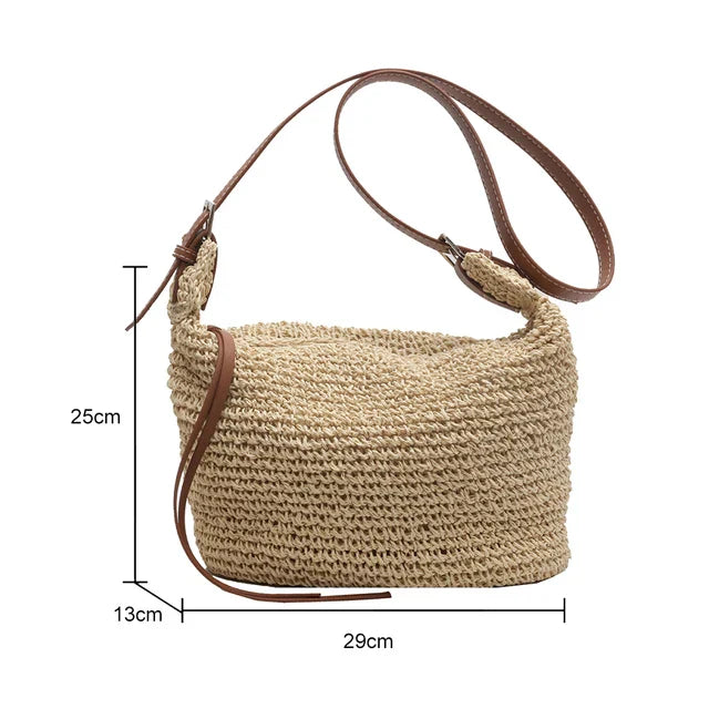 Arnljot | Strukturierte Schultertasche im gewebten Stil für Damen