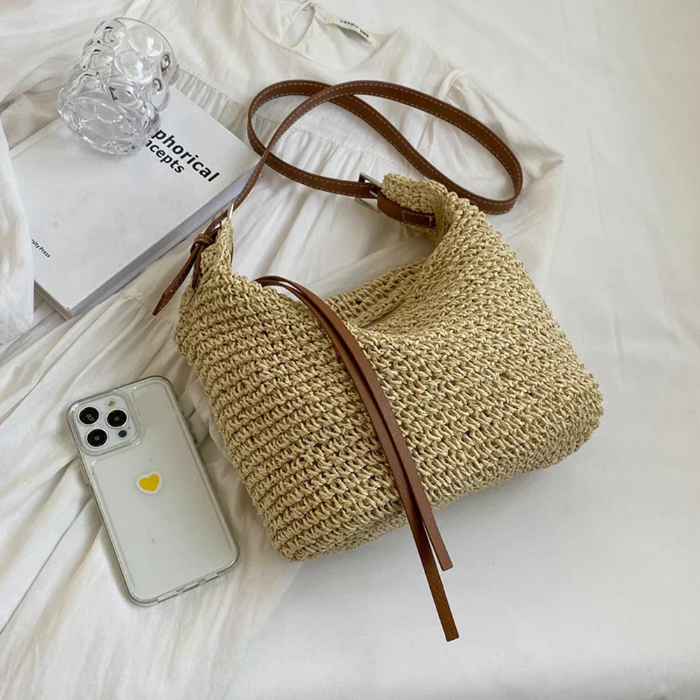 Arnljot | Strukturierte Schultertasche im gewebten Stil für Damen