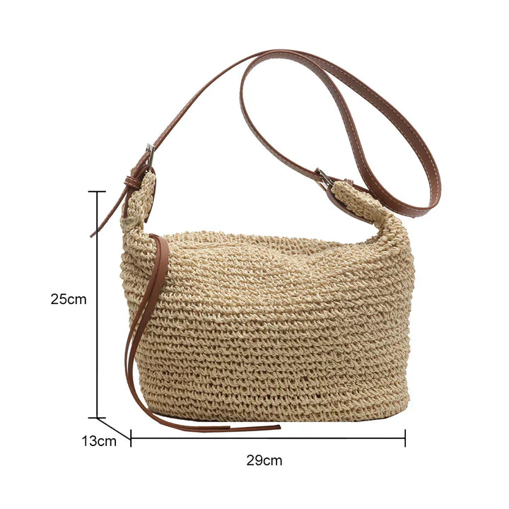 Arnljot | Strukturierte Schultertasche im gewebten Stil für Damen