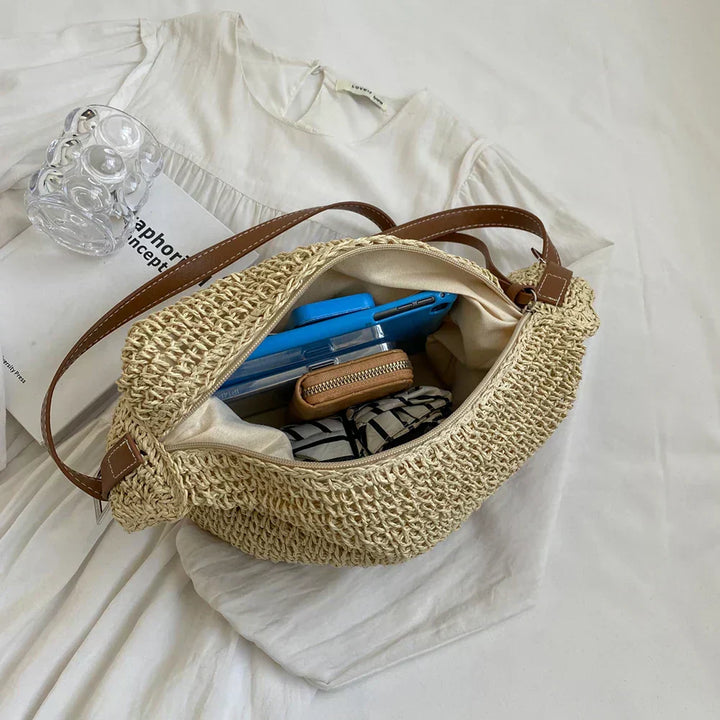 Arnljot | Strukturierte Schultertasche im gewebten Stil für Damen