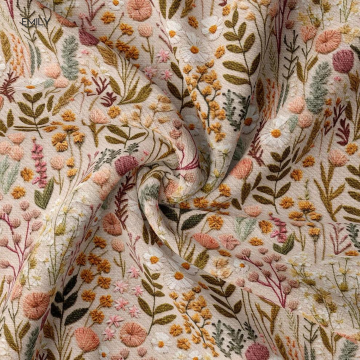 Jena | Weicher Pullover für Damen mit Blumenmuster und Rundhalsausschnitt