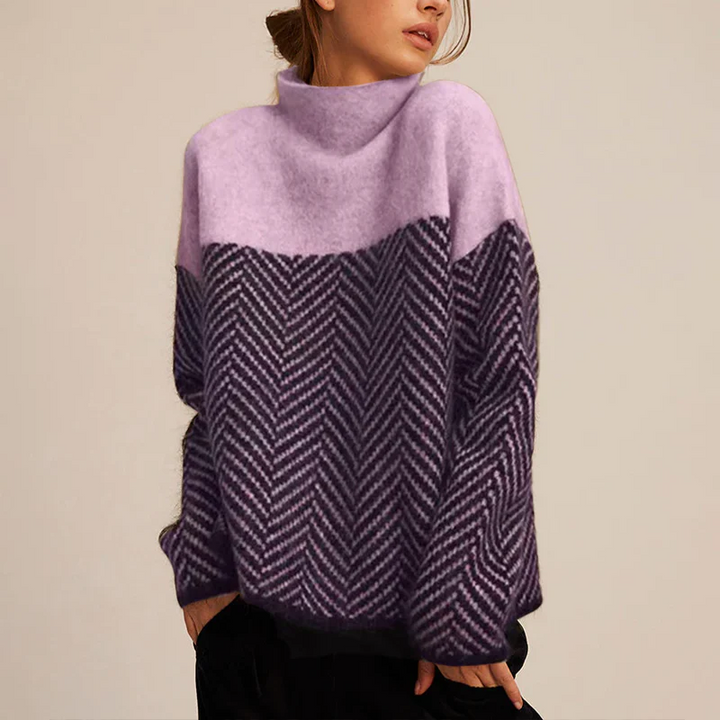 Maeve | Kuscheliger Rollkragenpullover für Damen mit langen Ärmeln