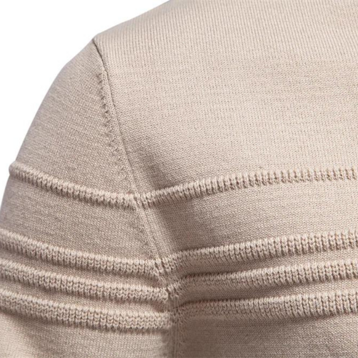 Moritz | Karierter Pullover für Herren mit Rundhalsausschnitt und langen Ärmeln